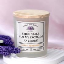 Presente de aposentadoria: velas perfumadas, 220g, lavanda, 50h, queimando