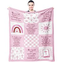 Presente de batismo Throw Blanket Muxuten para menina 103x127cm