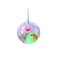 Presente de brinquedo infantil Blue Cartoon Fish Inside Auto Vibration Ball