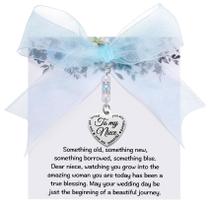 Presente de buquê Charm MIXJOY Wedding Something Blue Pearl