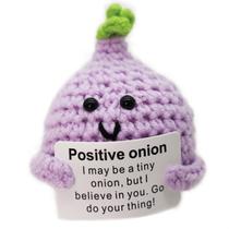 Presente de crochê feito à mão Pickle BIUBABIU para suporte emocional