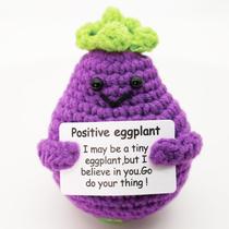 Presente de crochê feito à mão Pickle BIUBABIU para suporte emocional