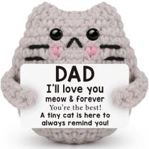 Presente de crochê para gatos Glonyi para o Dia dos Pais do filho/filha