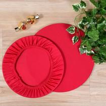 Presente de Natal 8 Capas Sousplat Malha Vermelho Presente de Natal 8 Capas Sousplat Malha Vermelho