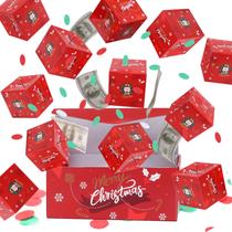 Presente de Natal BABORUI Money Surprise Box com confetes