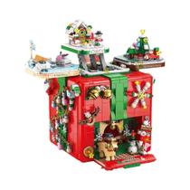 Presente De Natal DIY: Caixa De Blocos De Montar Com Mecanismo, Ornamento De Elfo E Boneco De Neve