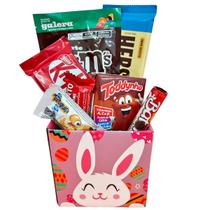 Presente de Páscoa Infantil Cesta de Chocolates Coelho
