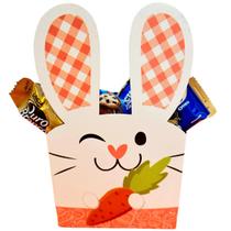 Presente de Páscoa Infantil Cesta de Chocolates Lacta Coelho