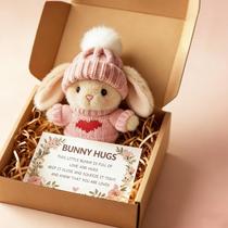 Presente de Páscoa Plush Bunny Mini Hug com cartão em caixa para todas as idades Presente de Páscoa Plush Bunny Mini Hug com cartão em caixa para todas as idades