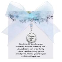 Presente de pérola azul para nora de casamento Charm MIXJOY