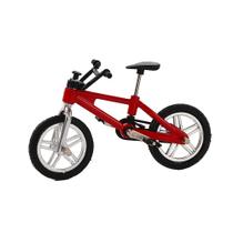 Presente de simulação criativa Mini Alloy Model Finger Bike vermelho