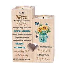 Presente de sobrinha de Candlestick Creek Brook da tia Wood com velas