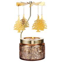 Presente de vela DAISRED com design de árvore de Natal perfumada rotativa Presente de vela DAISRED com design de árvore de Natal perfumada rotativa