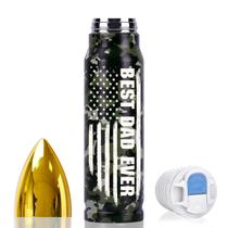 Presente de viagem de aço inoxidável Tumbler Tmacker de 17 onças para o pai Presente de viagem de aço inoxidável Tumbler Tmacker de 17 onças para o pai