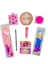 Presente dia das mães conjunto de makes cilios iluminador contorno pente de chapinha Presente dia das mães conjunto de makes cilios iluminador contorno pente de chapinha