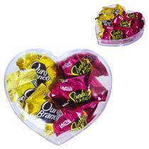 Presente Dia Dos Namorados Coração Com Bombons Chocolates Sonho de Valsa Ouro Branco - JWS Festas