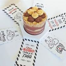 Presente Dia dos namorados 10 Caixas Explosão bolos e doces Papelaria personalizada - DBM Kids
