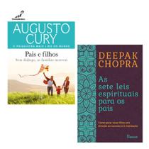 Presente dia dos pais - 2 livros: pais e filhos + as sete leis espirituais para os pais