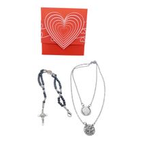 PRESENTE Escapulário São Bento Aço Inox+PULSEIRA+caixa PRESENTE Escapulário São Bento Aço Inox+PULSEIRA+caixa