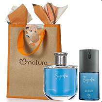 Presente Especial Natura Perfume Biografia Desodorante Colônia Masculino 100mL + Desodorante Corporal 100mL Fragrância Amadeirada