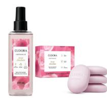 Presente Eudora Instance Kit Rosa Absoluta Spray Perfumado 200ml + Sabonete em Barra 80g 4 unidades