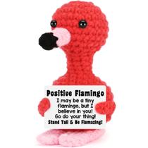Presente feito à mão com decoração de crochê Flamingo para adolescentes e crianças Presente feito à mão com decoração de crochê Flamingo para adolescentes e crianças