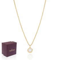 Presente Feminino Rommanel Colar Ponto De Luz 532005 Lindo Dourado