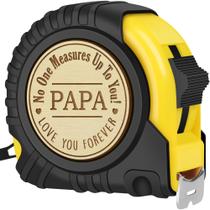 Presente gravado em fita métrica Sensi Blue Papa 25FT para o pai Presente gravado em fita métrica Sensi Blue Papa 25FT para o pai
