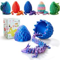Presente impresso em 3D Toy Dragon Egg Crystal Dragon de 15 cm para autismo