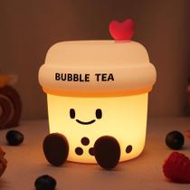 Presente infantil de silicone Night Light YuanDian Boba Bubble Tea Presente infantil de silicone Night Light YuanDian Boba Bubble Tea