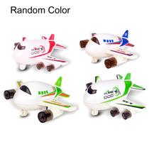 Presente infantil Toy Plane Cartoon Blue Mini Airplane Pull Back