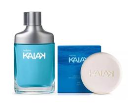 Presente kaiak tradicional miniatura masculino Colônia 25 ml + sabonete 90g