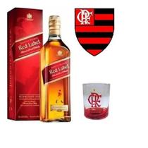 Presente Kit Red Label + Copo Personalizado Time Do Coração Flamengo