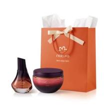Presente luna intensa deo parfum 50ml mais hidratante iluminador corporal perfumado 200g natura