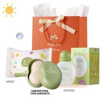 Presente Mamãe Bebê Colônia SABONETEIRA e Lenço 16 folhas Presente Mamãe Bebê Colônia SABONETEIRA e Lenço 16 folhas