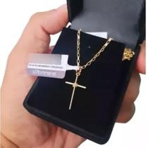 Presente Masculino Cordão Banhado Ouro 18k Com Pingente Tamanho 60cm Rommanel