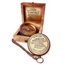 Presente motivacional gravado Compass ALADEAN de 2" para filho