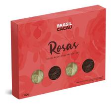Presente Namorados Caixa Chocolate Rosas 80g Brasil Cacau