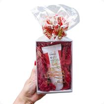 Presente Natal Na Caixinha Feliz Natal Visor + Sacola Pronto