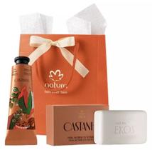 Presente Natura Ekos Creme/Polpa De Mão (40g) e Sabonete (100g) Castanha Kit Presente