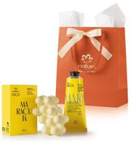 Presente Natura Ekos Maracujá Mimo (2 Produtos) Hidratante p/mãos 75g + Sabonete Barra Massageador