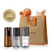 Presente Natura Homem + Essencial Elixir Trio de Desodorantes Presente Natura Homem + Essencial Elixir Trio de Desodorantes