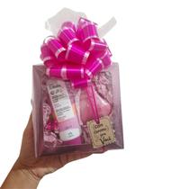 Presente Natura Laço Rosa Hidratante + Sabonete Coração + Sacola Presenteável Lembrancinha Mulher Mãe Natal Aniversário