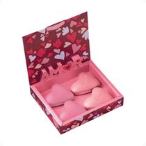 Presente Natura Tododia Sabonetes Sortidos Formato Coração Delicado Com Escrita Amor (4 unidades de 90gr) REF 179256