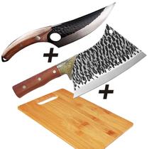 Presente Pai Kit Churras King Faca Cutelo Rústico Cabo Madeira Artesanal Tábua Cortar Carne Cutelaria Amantes Presente Pai Kit Churras King Faca Cutelo Rústico Cabo Madeira Artesanal Tábua Cortar Carne Cutelaria Amantes