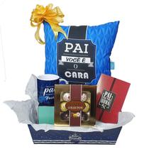 Presente Para Pai Almofada Caneca Chocolate Kit Para Papai - Presentes Mensorê