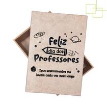 Presente Para Professores Professora Caixa MDF Homenagem Agradecimento 15x10x5