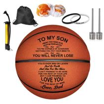 Presente personalizado de couro Basketball KWOOD de 75 cm para filho
