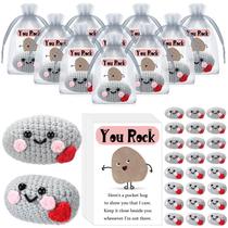Presente Pocket Hug Hydren You Rock com pedras positivas, conjunto de 24 Presente Pocket Hug Hydren You Rock com pedras positivas, conjunto de 24