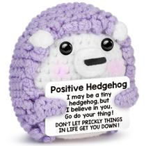 Presente positivo engraçado de crochê Hedgehog Sensi Blue para adultos Presente positivo engraçado de crochê Hedgehog Sensi Blue para adultos
